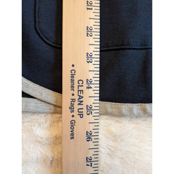 Lands End Knit Blazer Navy with Gray Trim Tailored Plus Size16 - Picture 10 of 13